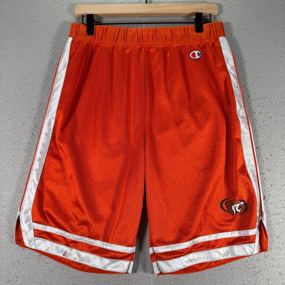 Vintage University Of Pacific Player Issued Practice Shorts Mens Medium Orange